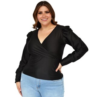 Foto 4 | Foto 4 | Blusa Formal Roman Fashion Tallas Extras 1789 Negro