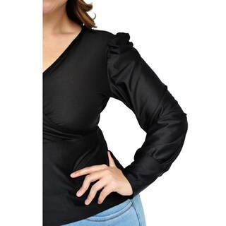 Foto 5 | Foto 5 | Blusa Formal Roman Fashion Tallas Extras 1789 Negro