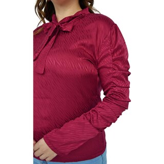 Foto 5 | Foto 5 | Blusa Formal ROMAN FASHION 1803 color Vino Tallas Extras