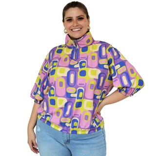 Foto 2 | Foto 2 | Blusa Roman Fashion Tallas Extras 2025 color Púrpura