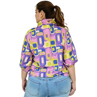 Foto 3 | Foto 3 | Blusa Roman Fashion Tallas Extras 2025 color Púrpura