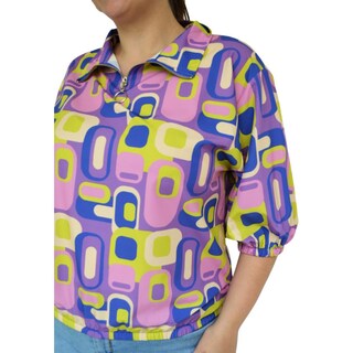 Foto 4 | Foto 4 | Blusa Roman Fashion Tallas Extras 2025 color Púrpura