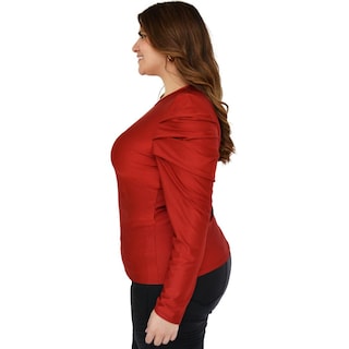 Foto 2 | Foto 2 | Blusa de Manga Farol ROMAN FASHION 1800 color Rojo Tallas Extras