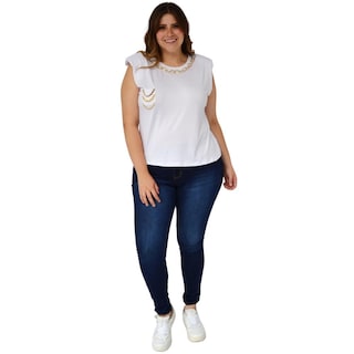 Foto 6 | Foto 6 | Blusa para Dama Roman Fashion 3799 color Blanco