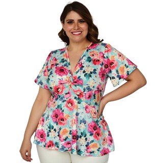 Foto 1 | Foto 1 | Blusa Roman Fashion 1710 color Azul para Mujer