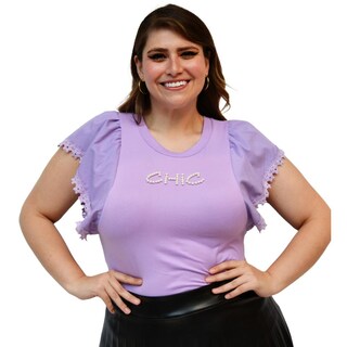 Foto 1 | Foto 1 | Blusa Roman Fashion color Púrpura para Mujer