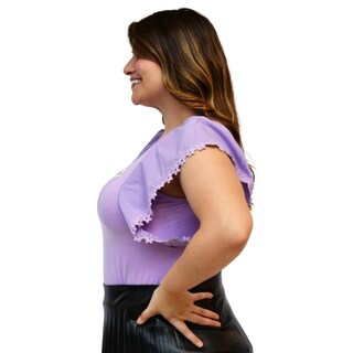 Foto 2 | Foto 2 | Blusa Roman Fashion color Púrpura para Mujer