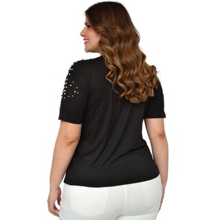 Foto 3 | Foto 3 | Blusa para Dama Roman Fashion Talla Extra 3022-C color Negro