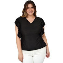 Blusa Stretch Roman Fashion 1778 color Negro
