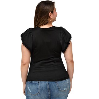 Foto 3 | Foto 3 | Blusa Roman Fashion color Negro para Mujer