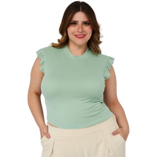 Foto 4 | Foto 4 | Blusa Roman Fashion color Verde para Mujer