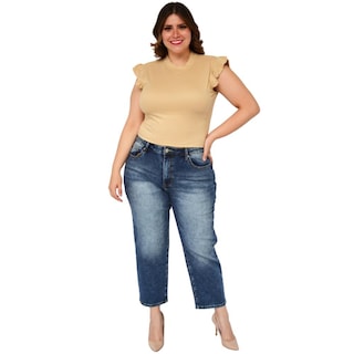 Foto 5 | Foto 5 | Blusa Roman Fashion color Beige para Mujer