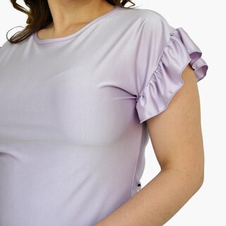 Foto 3 | Foto 3 | Blusa Satinada Roman Fashion 1777 color Púrpura Talla Extra