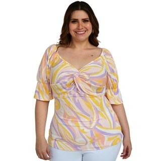 Foto 1 | Foto 1 | Blusa Fresca Roman Fashion BL-GR-1828 Multicolor Tallas Extras