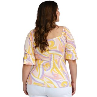 Foto 3 | Foto 3 | Blusa Fresca Roman Fashion BL-GR-1828 Multicolor Tallas Extras