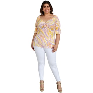 Foto 5 | Foto 5 | Blusa Fresca Roman Fashion BL-GR-1828 Multicolor Tallas Extras