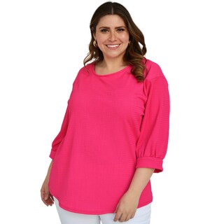 Foto 1 | Foto 1 | Blusa Casual Roman Fashion/tallas Extras, 1814 (fiusha) Fucsia