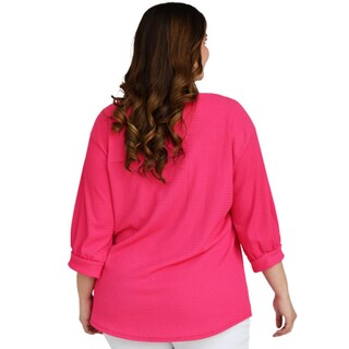 Foto 3 | Foto 3 | Blusa Casual Roman Fashion/tallas Extras, 1814 (fiusha) Fucsia