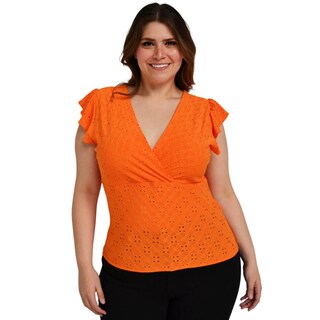Foto 1 | Foto 1 | Blusa Roman Fashion BL-ELY-0315 color Naranja sin Mangas para Mujer