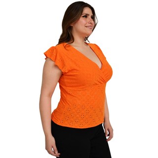 Foto 2 | Foto 2 | Blusa Roman Fashion BL-ELY-0315 color Naranja sin Mangas para Mujer