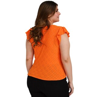 Foto 3 | Foto 3 | Blusa Roman Fashion BL-ELY-0315 color Naranja sin Mangas para Mujer