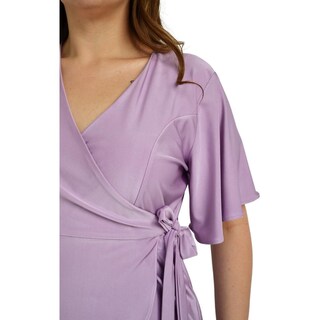 Foto 4 | Foto 4 | Blusa Roman Fashion Manga 3/4 color Púrpura para Mujer