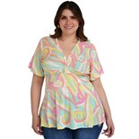Blusa Roman Fashion Manga 3/4 para Mujer