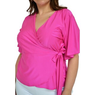 Foto 5 | Foto 5 | Blusa Roman Fashion BL-ELY-0442 color Rosa Manga 3/4