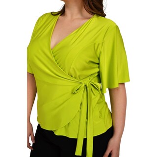 Foto 4 | Foto 4 | Blusa Roman Fashion Manga 3/4 color Verde para Mujer