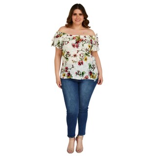 Foto 5 | Foto 5 | Blusa Zenobia 8933 Manga Corta con Moño Tallas Extras Blanco