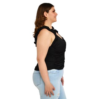 Foto 2 | Foto 2 | Blusa Roman Fashion Zenobia Negra para Mujer