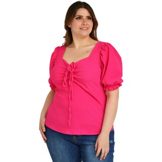 Foto 1 | Foto 1 | Blusa Casual Roman Fashion color Rosa para Mujer