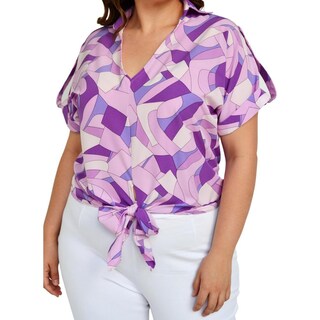 Foto 4 | Foto 4 | Blusa con Moño Roman Fashion color Púrpura para Mujer