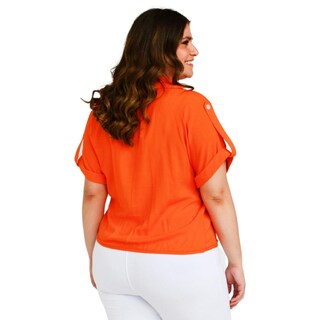 Foto 3 | Foto 3 | Blusa con Moño Roman Fashion color Naranja para Mujer