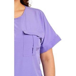 Foto 4 | Foto 4 | Blusa Fresca con Bolsillos Roman Fashion Tallas Extras 1813 color Púrpura