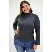 Blusa Cuello De Tortuga Roman Fashion/ Tallas Extras, 316 (gris Oscuro) Gris Oscuro