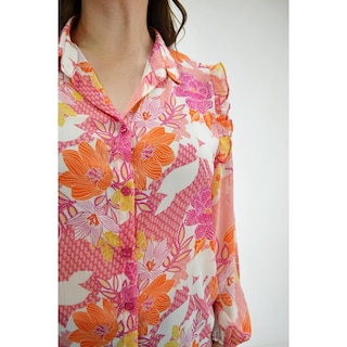 Foto 4 | Foto 4 | Blusa De Chiffon Estampado Roman Fashion /tallas Extras, 2258 (rosa) Rosa