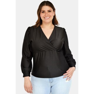 Foto 1 | Foto 1 | Blusa Roman Fashion color Negro para Mujer