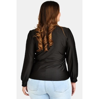 Foto 3 | Foto 3 | Blusa Roman Fashion color Negro para Mujer