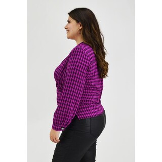 Foto 2 | Foto 2 | Blusa Cruzada Roman Fashion Tallas Extras 1835 color Púrpura