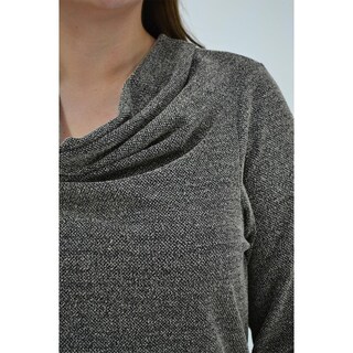 Foto 4 | Foto 4 | Blusa Cuello Drapeado Roman Fashion Tallas Extras Marrón