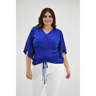 Foto 1 | Foto 1 | Blusa con Jareta Roman Fashion 1846 Azul