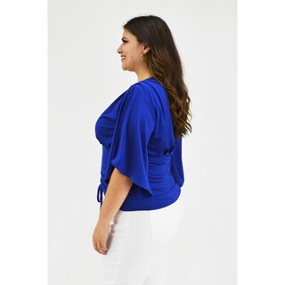Foto 2 | Foto 2 | Blusa con Jareta Roman Fashion 1846 Azul