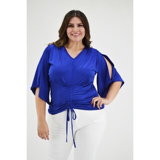 Foto 5 | Foto 5 | Blusa con Jareta Roman Fashion 1846 Azul