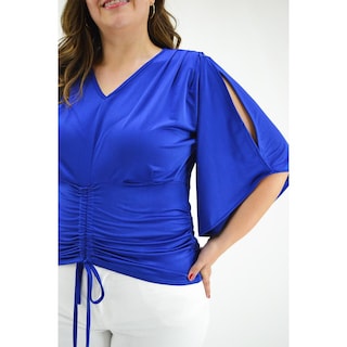 Foto 4 | Foto 4 | Blusa con Jareta Roman Fashion 1846 Azul