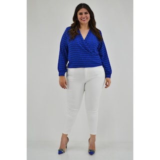 Foto 5 | Foto 5 | Blusa Cruzada Roman Fashion 1835 Azul