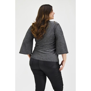 Foto 3 | Foto 3 | Blusa Glitter con Jareta Roman Fashion BL-GR-1804 Plata Tallas Extras