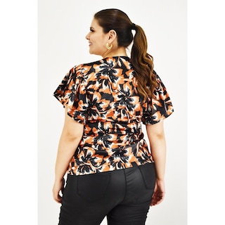 Foto 3 | Foto 3 | Blusa Manga Mariposa Roman Fashion Tallas Extras 1840 Negro