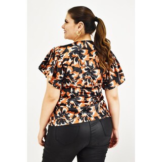Foto 3 | Foto 3 | Blusa Manga Mariposa Roman Fashion Tallas Extras 1840 Negro