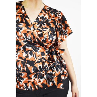 Foto 4 | Foto 4 | Blusa Manga Mariposa Roman Fashion Tallas Extras 1840 Negro